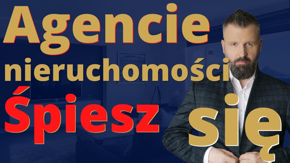 Agent nieruchomości śpiesz się przy sprzedaży nieruchomości