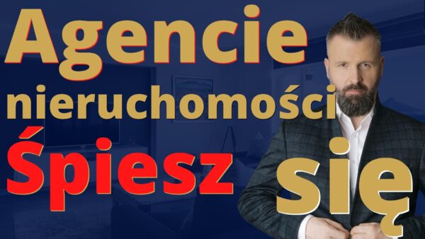Agent nieruchomości śpiesz się przy sprzedaży nieruchomości